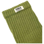 Roka Windsor Solid Crew Socks - Avokadogrön