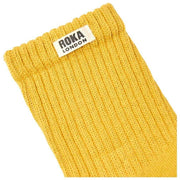 Roka Windsor Solid Crew Socks - Corn Yellow