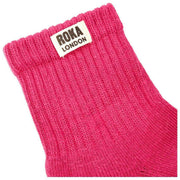 Roka Windsor Solid Crew Socks - Granita Red