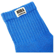 Roka Windsor Solid Crew Socks - Malibu Blue