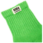 Roka Windsor Solid Crew Socks - Online Lime