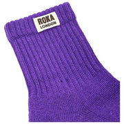 Roka Windsor Solid Crew Socks - Lila