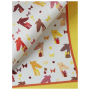 Simon Carter Gervaise Pocket Square - Vit/Gul/Orange