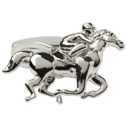 Simon Carter Polerade Race Horse Manschettknappar - Silver