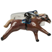 Simon Carter Race Horse Manschettknappar - Brun/Silver