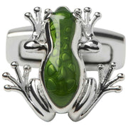 Simon Carter Tree Frog Manschettknappar - Grön/Silver