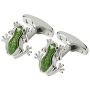 Simon Carter Tree Frog Manschettknappar - Grön/Silver