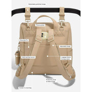 Stackers Baby Change Backpack - Camel Tan