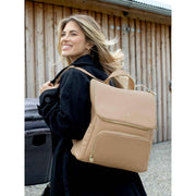 Stackers Baby Change Backpack - Camel Tan