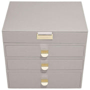 Staplare klassiskt set med 4 smyckeskrin - Taupe Beige