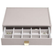 Staplare klassiskt set med 4 smyckeskrin - Taupe Beige
