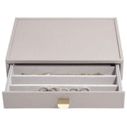 Staplare klassiskt set med 4 smyckeskrin - Taupe Beige