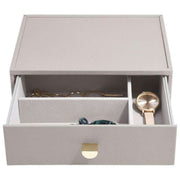 Staplare klassiskt set med 4 smyckeskrin - Taupe Beige