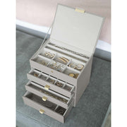 Staplare klassiskt set med 4 smyckeskrin - Taupe Beige