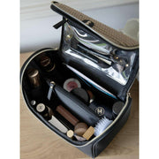 Stackers Large Cosmetic Case - Svart Raffia