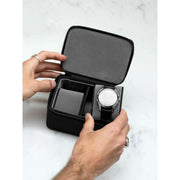 Stackers Zipped Medium Travel Watch Box - Svart
