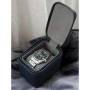 Stackers Zipped Mini Travel Watch Box - Marinblå
