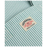 Superdry & Co Oxford Stripe Tygväska - Pepparmynta/Chalk White Stripe