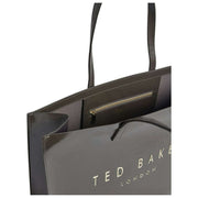 Ted Baker Crikon Crinkle Extra stor ikonväska - mellangrå