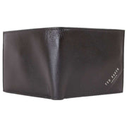 Ted Baker Prugs Embossed Corner Leather Bifold Coin Wallet - Black