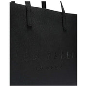 Ted Baker Soocon Crosshatch Stor ikonväska - Svart