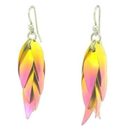 Ti2 Titanium Large Wild Orchid Drop Earrings - Yellow