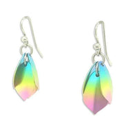 Ti2 Titanium Small Wolf Of The Woods Drop Earrings - Rainbow B