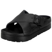 Totes SOLBOUNCE Bounce Cross Front Spänne Sandaler - Svart