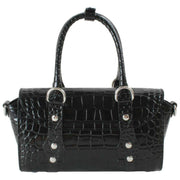Vivienne Westwood Bettina Emboss Croc Mini Crossbody - Svart
