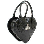 Vivienne Westwood Croc Josephine Heart Crossbody Bag - Black