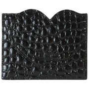Vivienne Westwood Emboss Croc Heart Card Holder - Svart