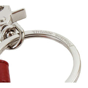 Vivienne Westwood Grain Mirror Heart Orb Keyring - Red