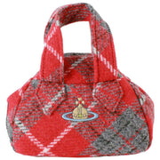 Vivienne Westwood Harris Tweed Tartan Archive Mini Handbag - Red