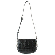 Vivienne Westwood Hunter Croc Flap Crossbody-väska - Svart