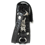 Vivienne Westwood Hunter Croc Flap Crossbody-väska - Svart