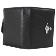 Vivienne Westwood Slim Flap smidig läderkorthållare - Svart