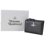 Vivienne Westwood Slim Flap smidig läderkorthållare - Svart