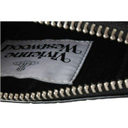 Vivienne Westwood Small Croc Flat Zip Clutch - Svart