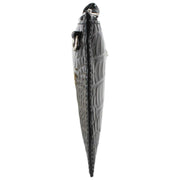 Vivienne Westwood Small Croc Flat Zip Clutch - Svart