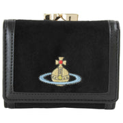 Vivienne Westwood Velvet Small Frame Purse - Black