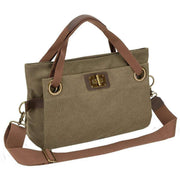 ZEDE Pont Des Arts Medium Cross Body Bag - Olive Green