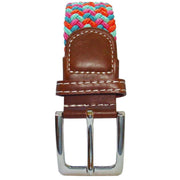 Bassin and Brown Elasticated Woven Belt - Multi-colour