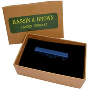 Bassin and Brown Plain Tie Bar - Navy