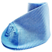 Bassin and Brown Thin Stripe Socks - Light Blue/White