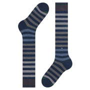 Burlington Blackpool Knee High Socks - Dark Blue Mel