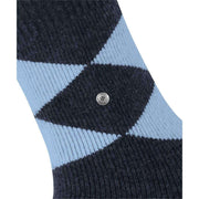 Burlington Cosy Argyle Socks - Midnight Blue