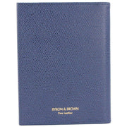 Byron and Brown Florence 2 Fold Leather Travel Frame 5x3.5 - Blue