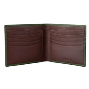 Dents Eden Security Billfold Wallet - Olive/English Tan