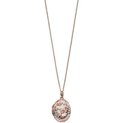 Elements Silver Rose Bush Locket Pendant - Silver/Rose Gold