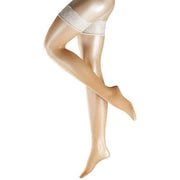 Falke Deluxe Matte 20 Denier Transparent Stay Up Stockings - Powder Tan/Champagne Gold